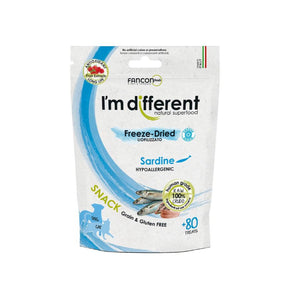 I'm different liofilizuoti skanestai sunims ir katems su sardinemis