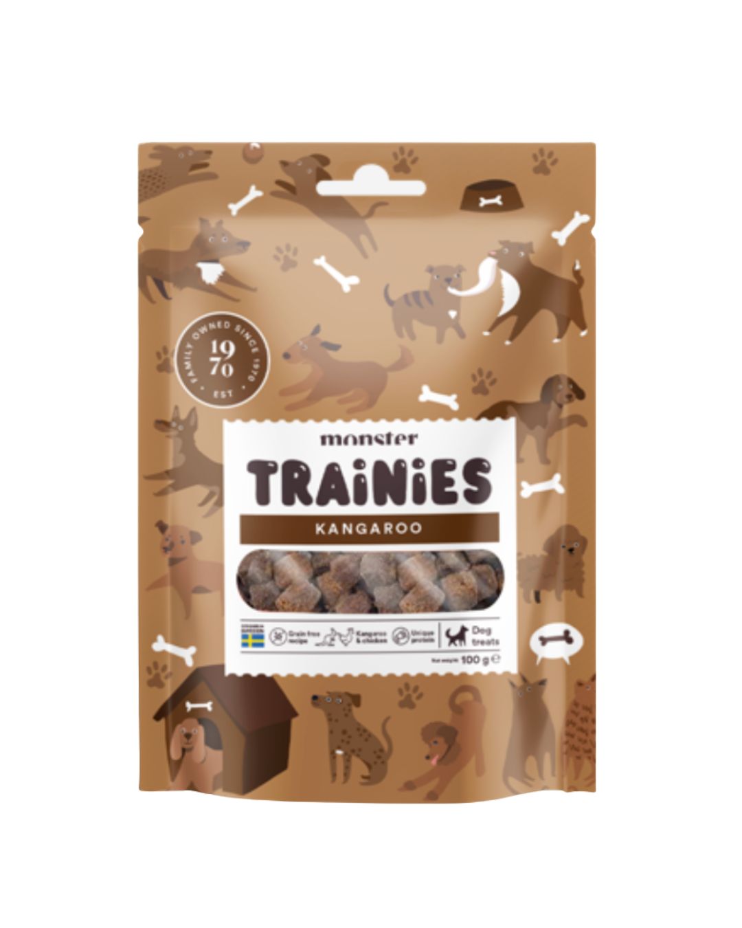 Dresūros skanėstai šunims su kengūriena Monster Dog Training Treats