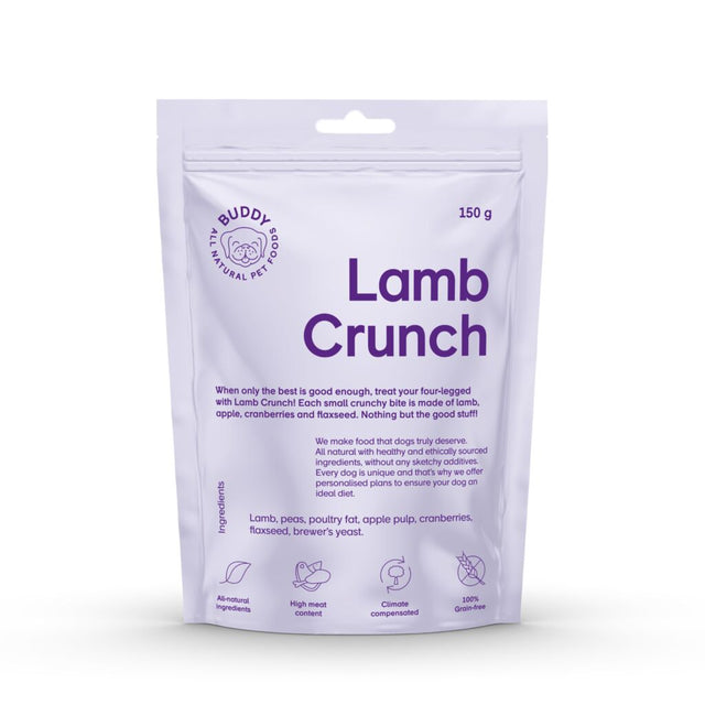 Skanėstai šunims su ėriena ir spanguolėmis Buddy Lamb Crunch