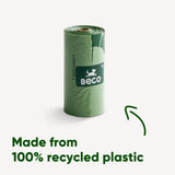 Perdirbto plastiko maišeliai šunų ekskrementams "Beco" (bekvapiai, 540 vnt.)