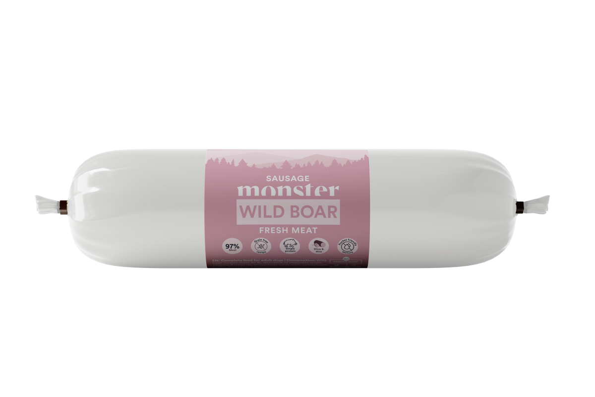 Monster šernienos dešra Dog Sausage Wild Boar