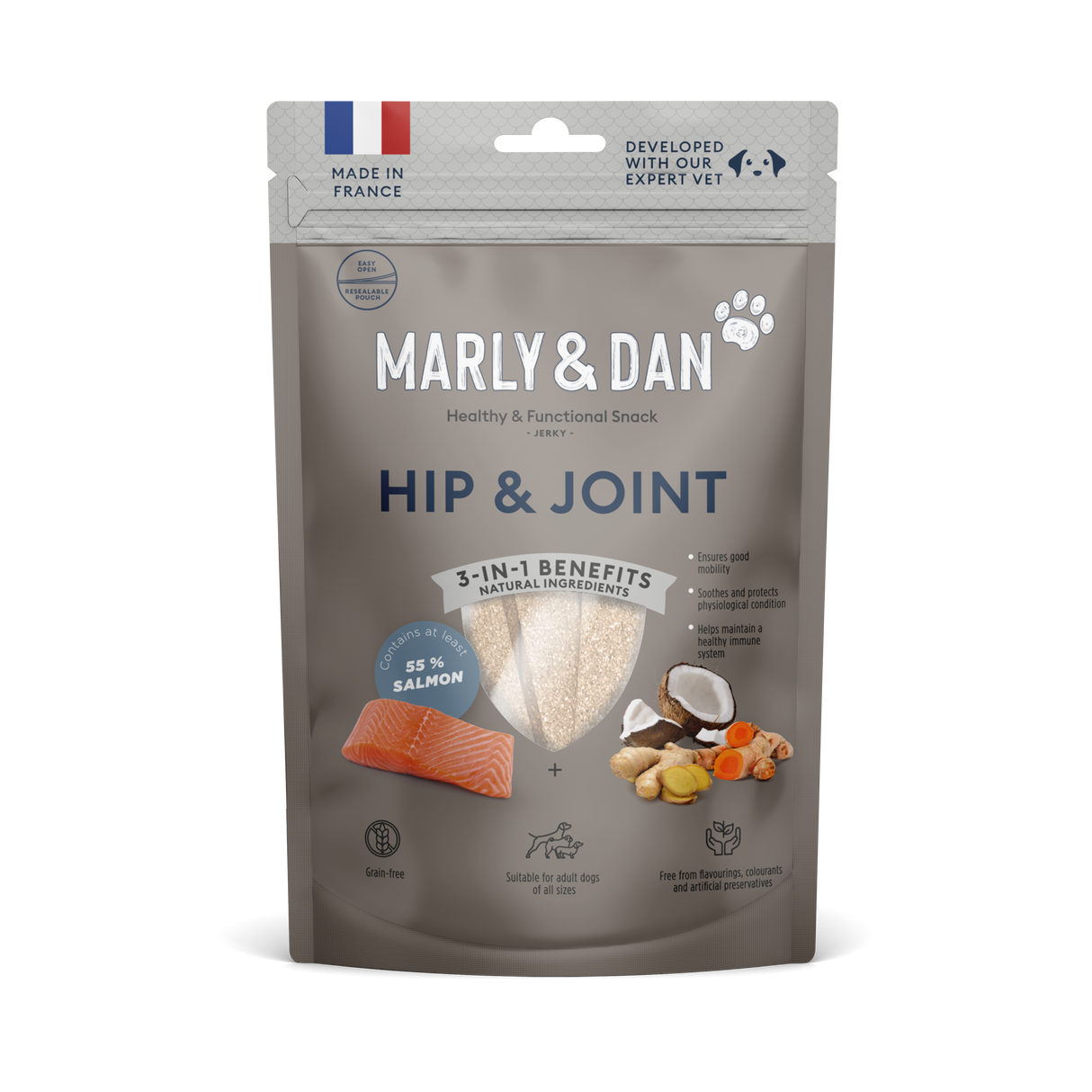 Marly & Dan džerkio skanėstai šunims HIP & JOINT