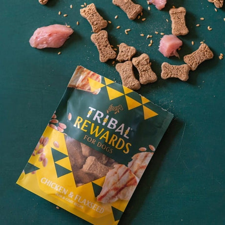 Tribal Rewards sausainiai šunims su vištiena ir linų sėmenimis