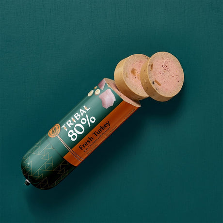 Tribal Gourmet Sausage šlapias maistas šunims su šviežia kalakutiena